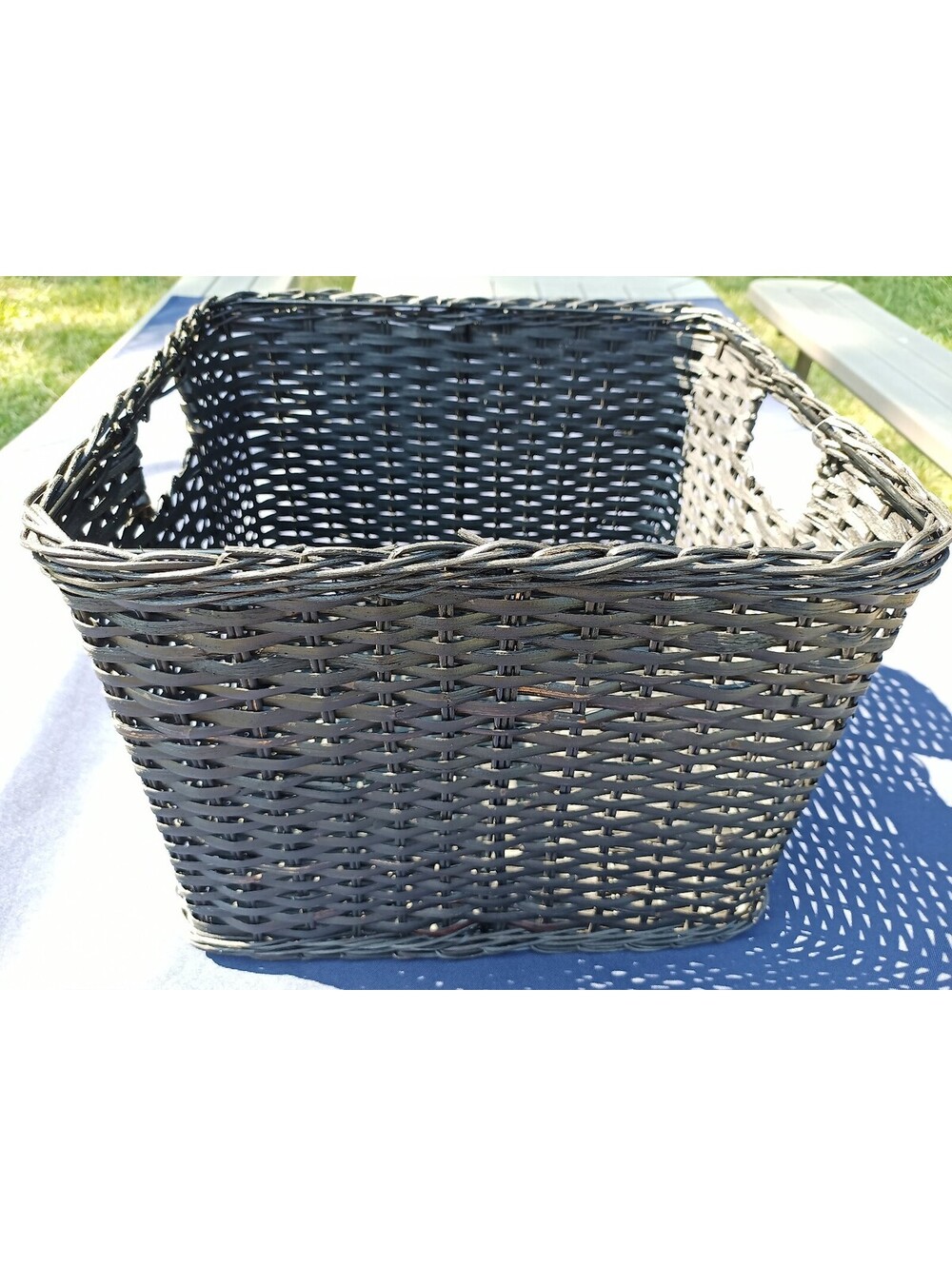 Black Rattan Baskets - Picture 2 of 3